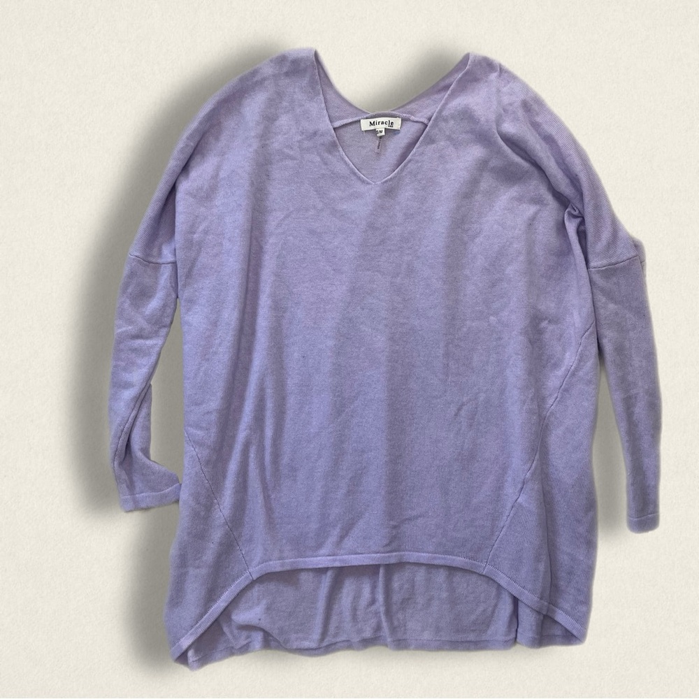 light purple sweater